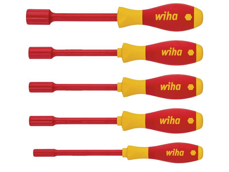 Wiha SoftFinish electric Hex Nut Driver Set, 5 Piece