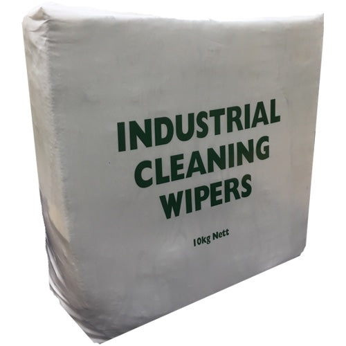 No1 White Clothing Rags - 10Kg Pack - Mixed Clothing and Material