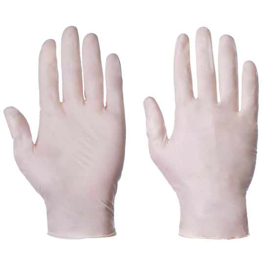 Supertouch Powderfree Latex Gloves in white colour
