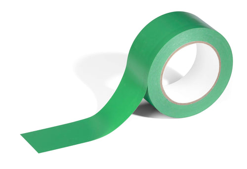 Durable DURALINE Strong Removable PVC Floor Marking Tape | 50mm x 33m | Green
