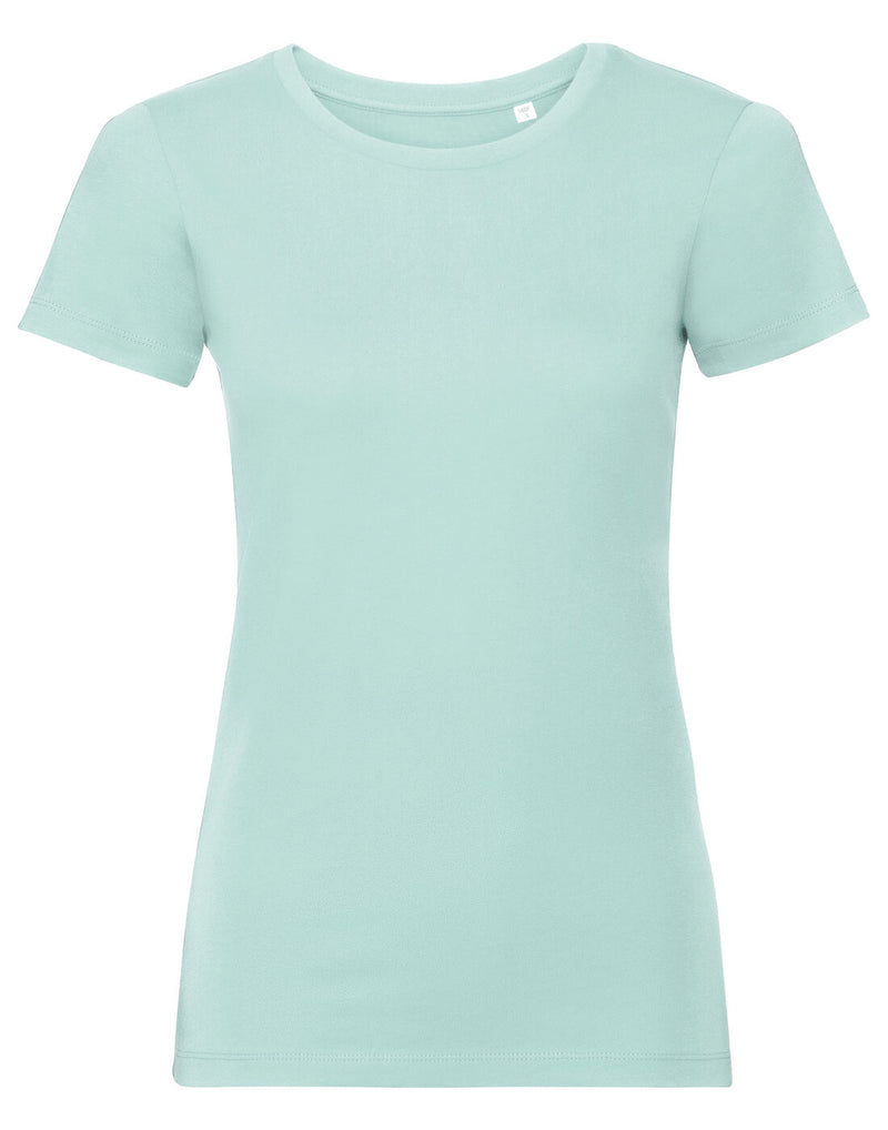 Russell Ladies Pure Organic Tee Aqua