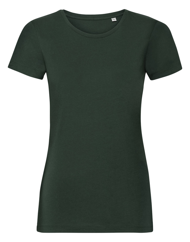 Russell Ladies Pure Organic Tee Bottle Green