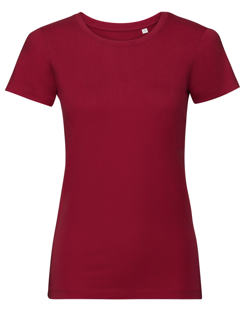 Russell Ladies Pure Organic Tee Classic Red