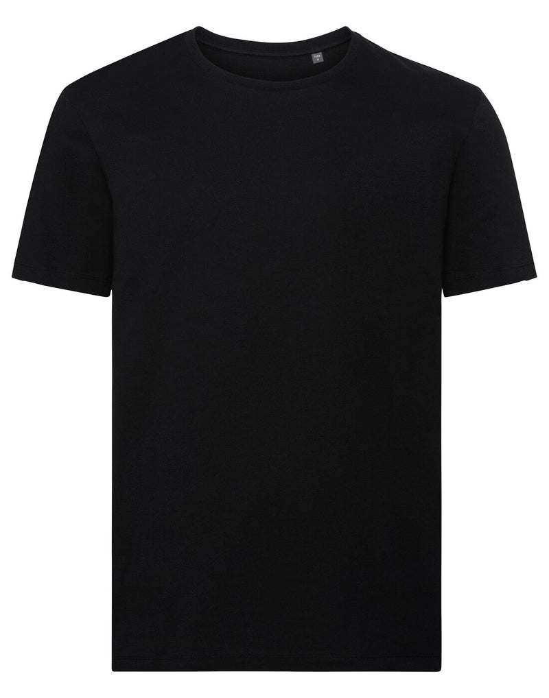 Russell Mens Pure Organic Tee Black