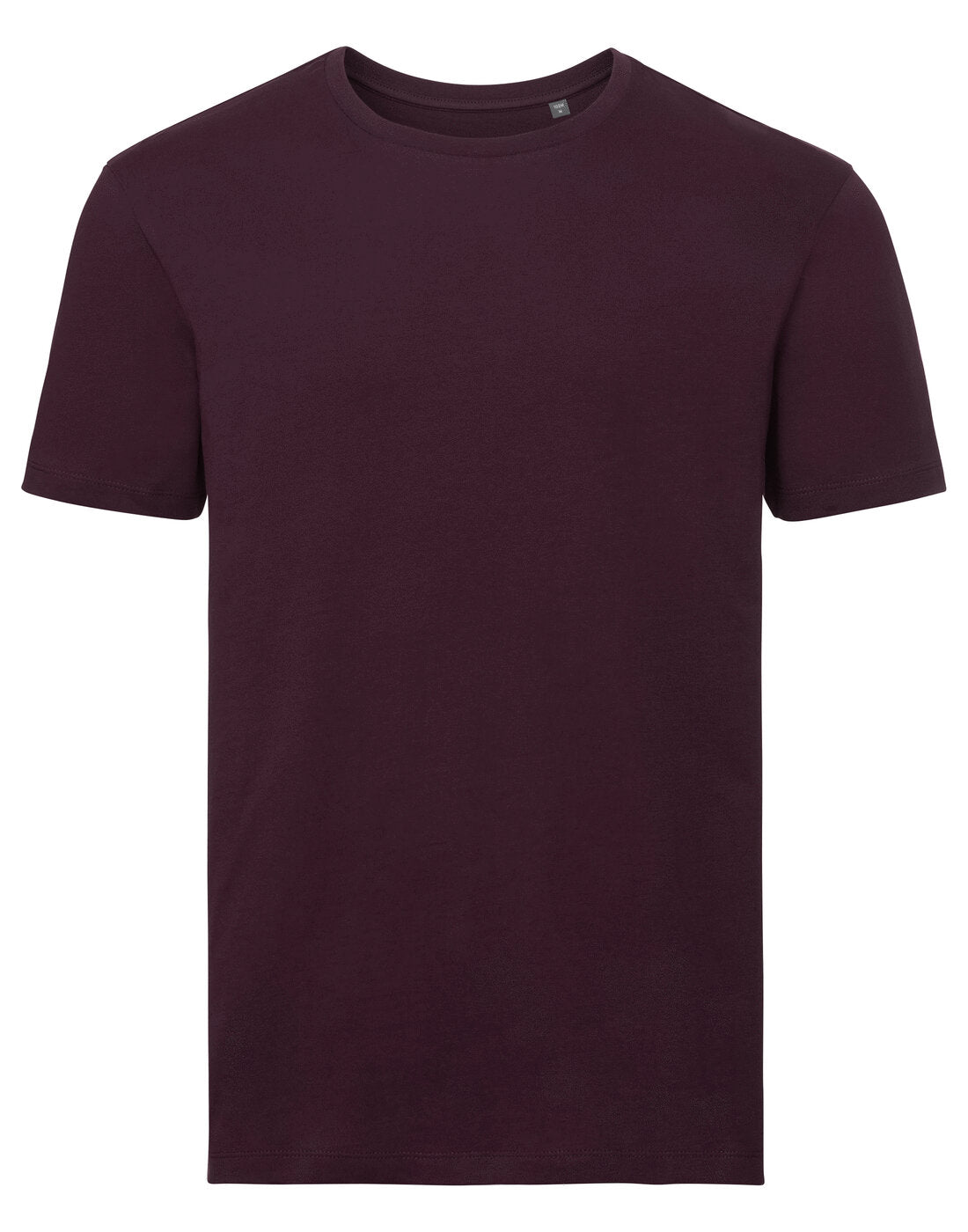 Russell Mens Pure Organic Tee Burgundy