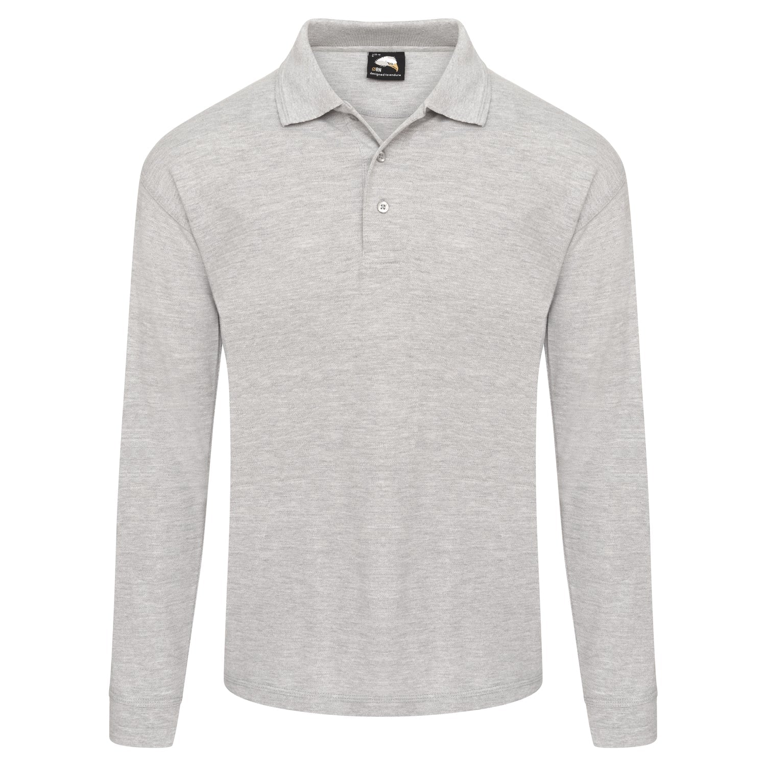 ORN Weaver Long Sleeved Poloshirt - Ash