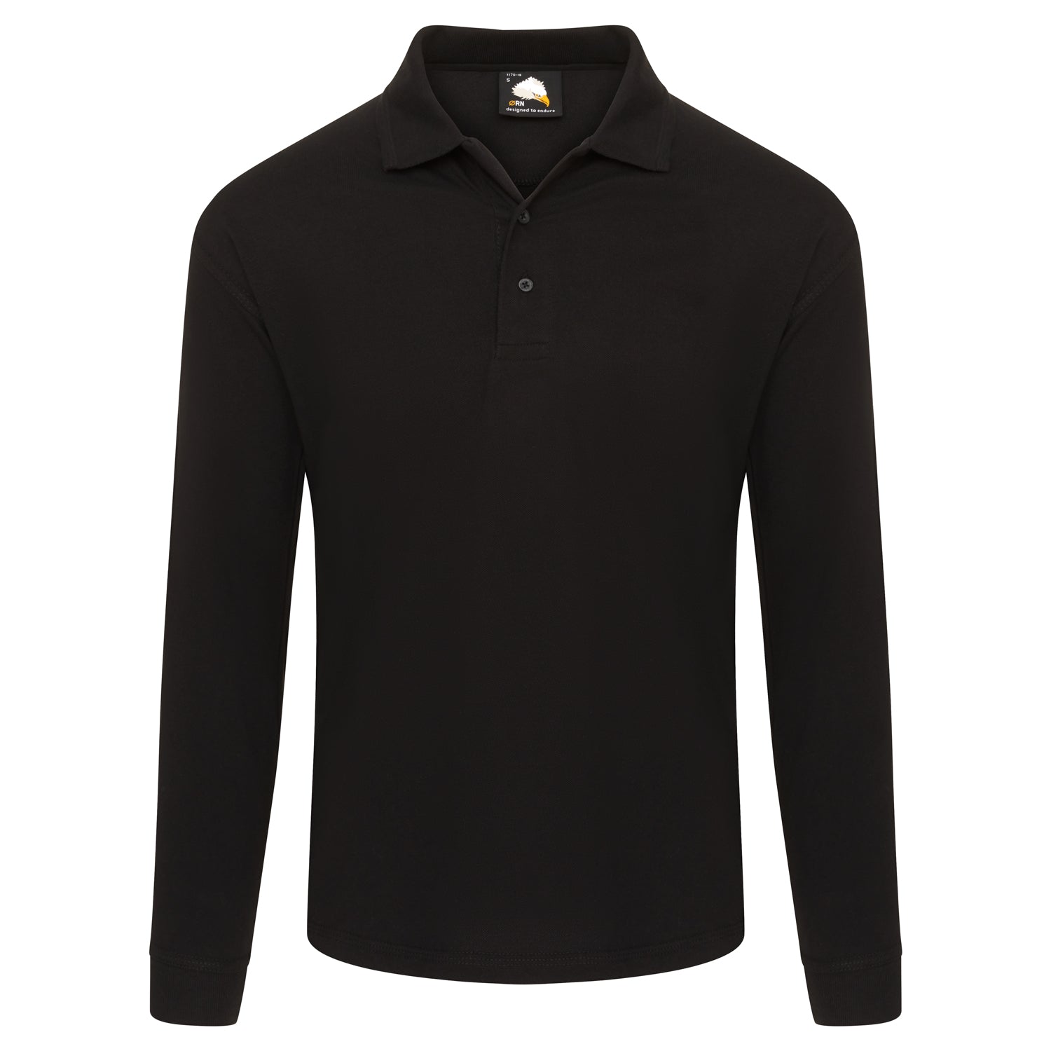 ORN Weaver Long Sleeved Poloshirt - Black