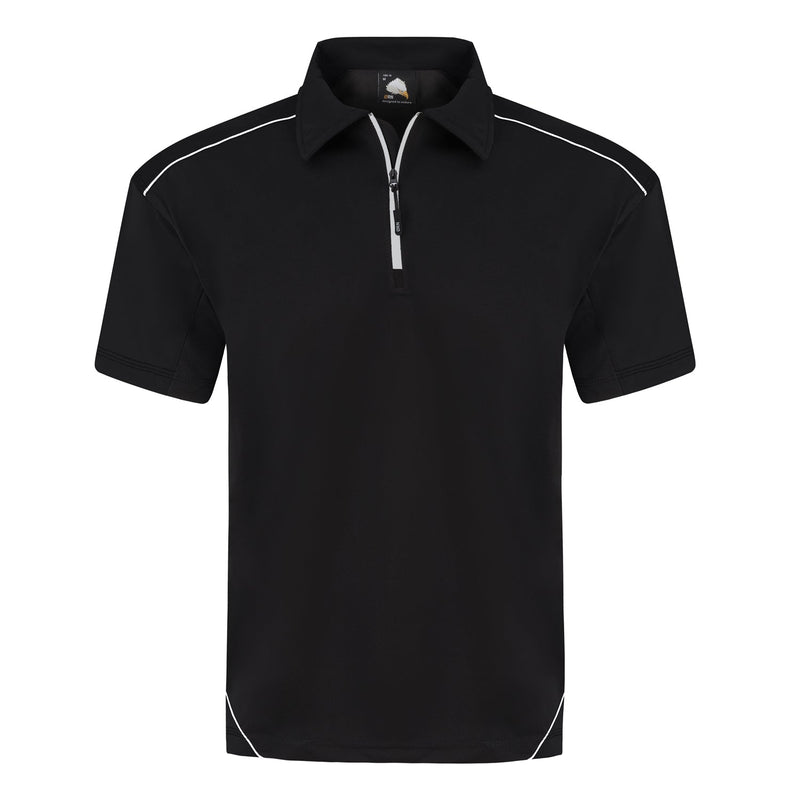 ORN Fireback Wicking Poloshirt - Black/Black