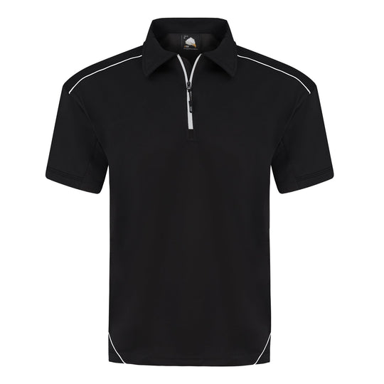 ORN Fireback Wicking Poloshirt - Black/Black