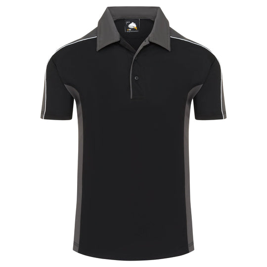 ORN Avocet Wicking Poloshirt - Black/Grey