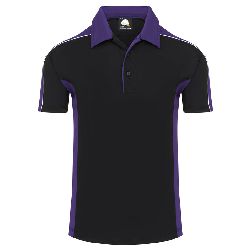 ORN Avocet Wicking Poloshirt - Black/Purple
