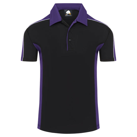 ORN Avocet Wicking Poloshirt - Black/Purple
