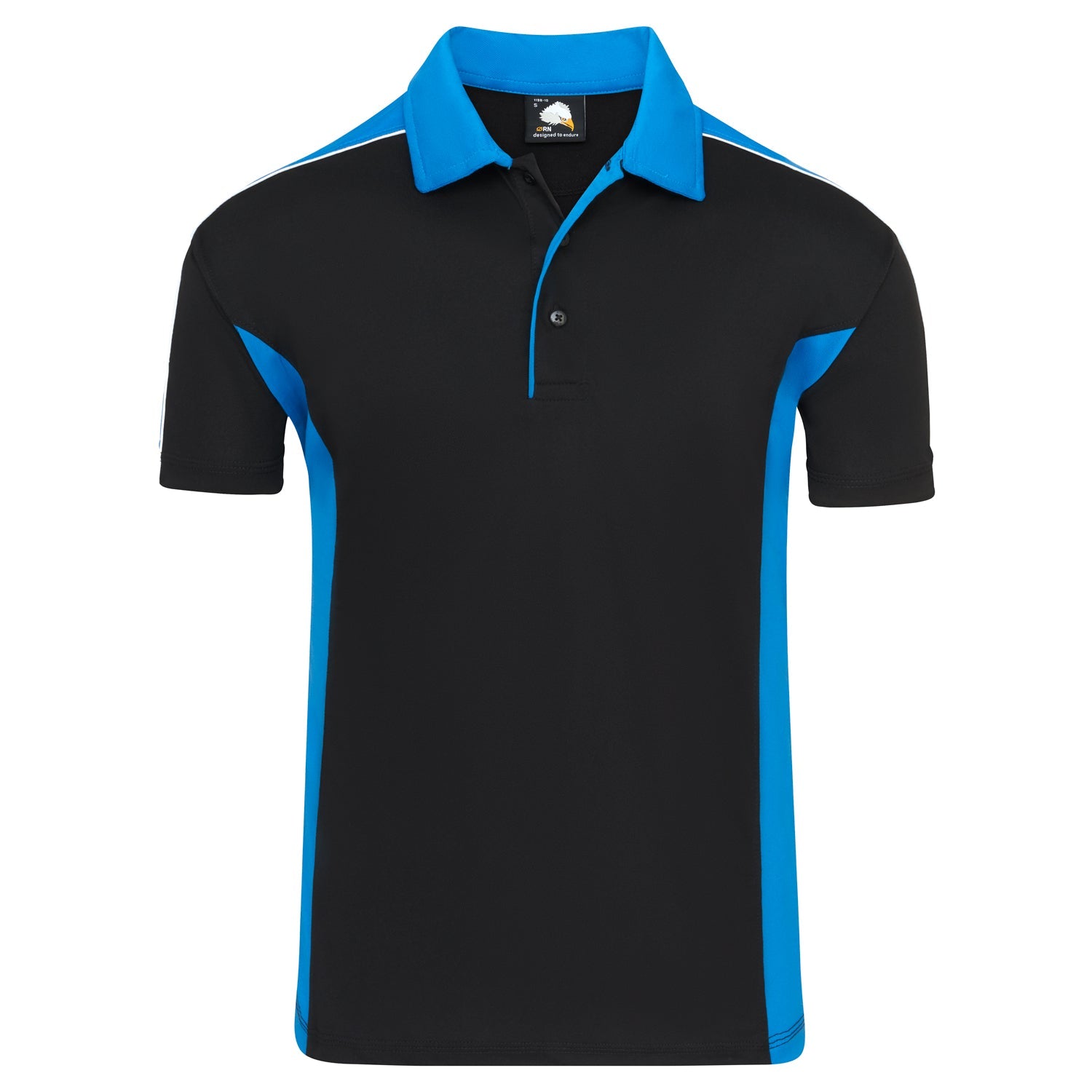 ORN Avocet Wicking Poloshirt - Black/Reflex Blue