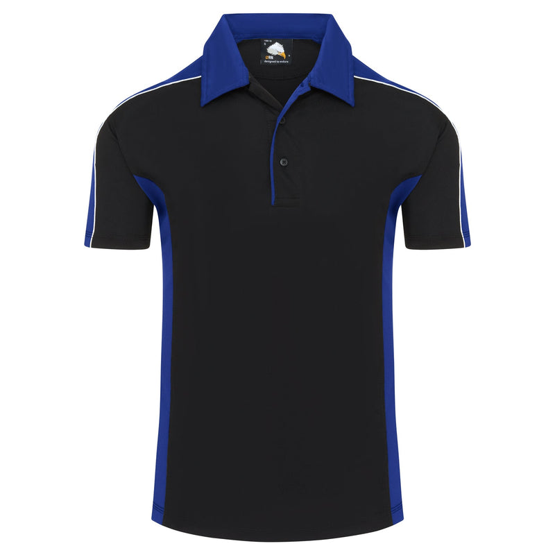 ORN Avocet Wicking Poloshirt - Black/Royal Blue