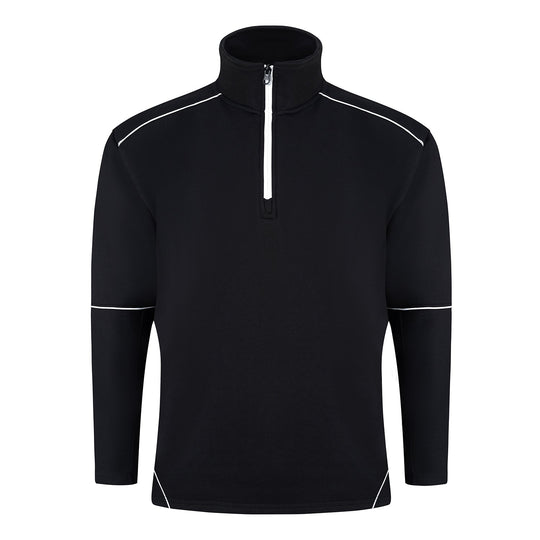 ORN Fireback 1/4 Zip Sweatshirt - Black/Black
