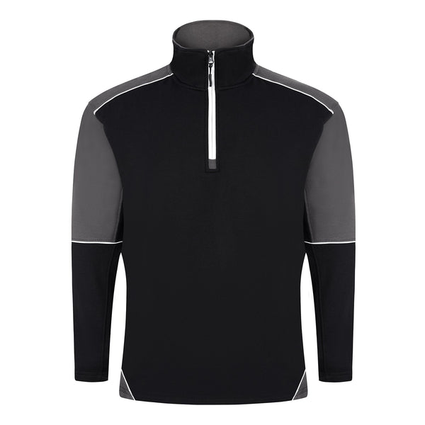 ORN Fireback 1/4 Zip Sweatshirt - Black/Grey