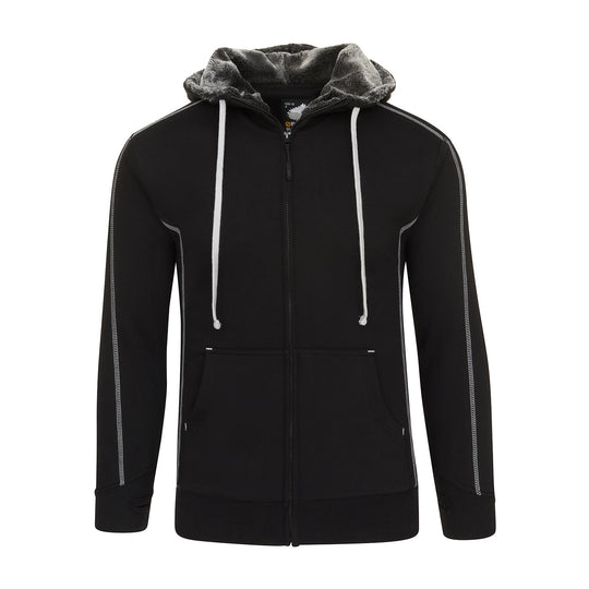 ORN Crane Fur-Lined Hoodie - Black