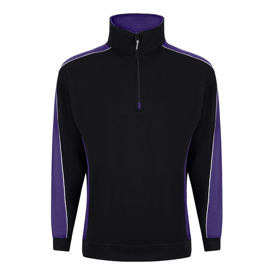 ORN Avocet 1/4 Zip Sweatshirt - Black/Purple