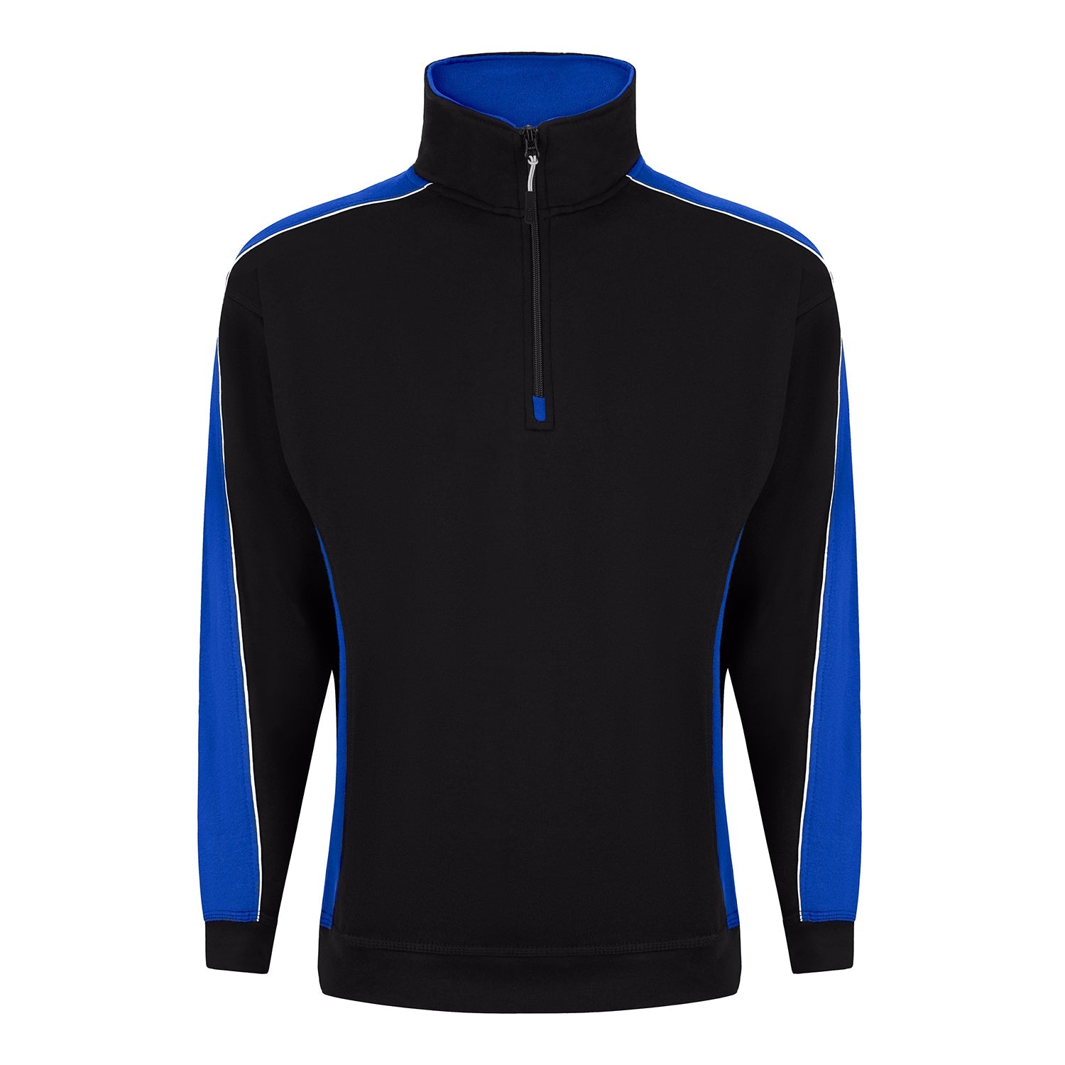 ORN Avocet 1/4 Zip Sweatshirt - Black/Royal Blue