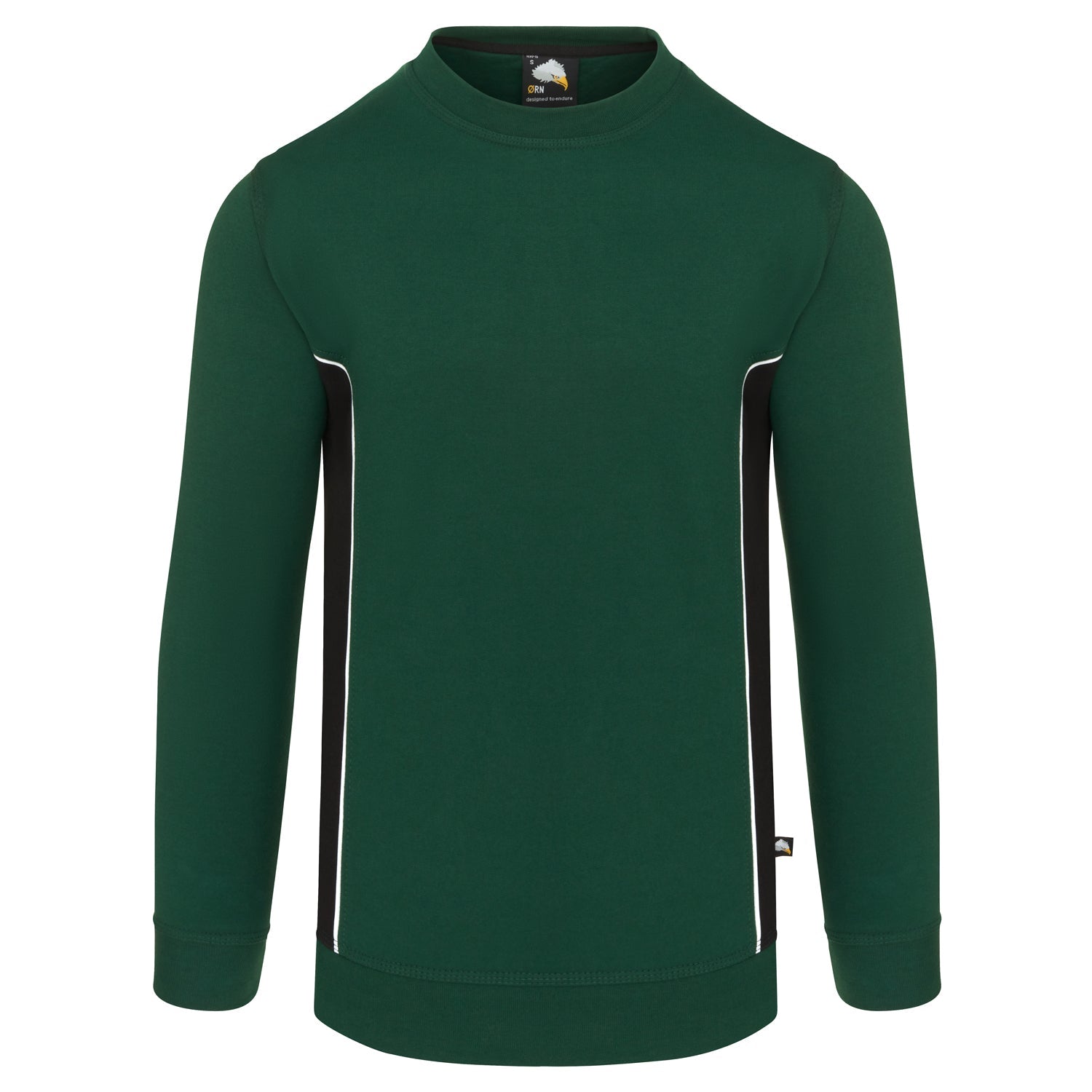 ORN Silverswift Two Tone Workwear Sweatshirt - Bottle Green/Black
