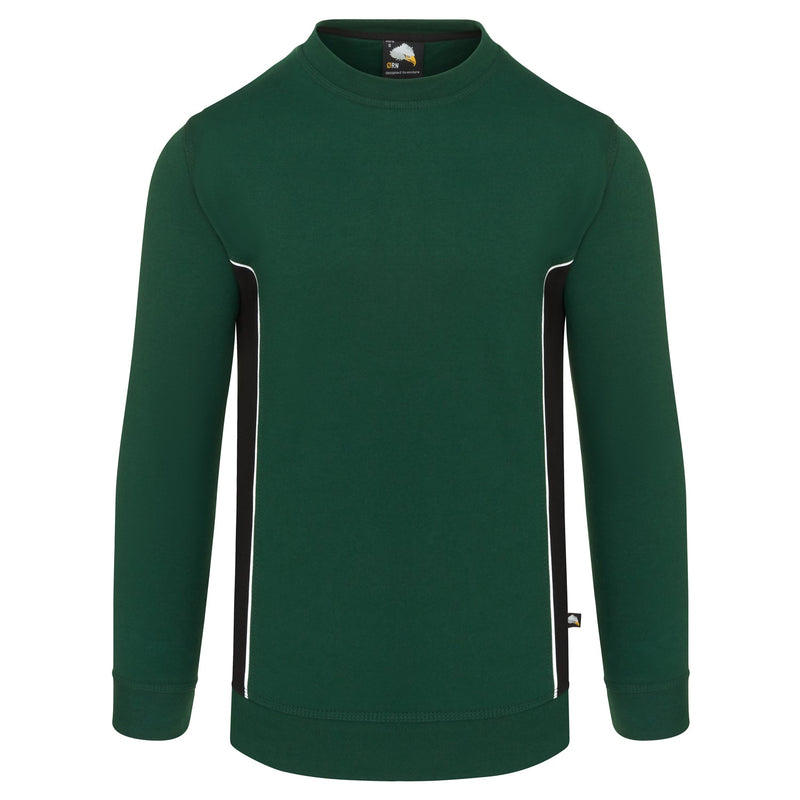 ORN Silverswift Two Tone Workwear Sweatshirt - Bottle Green/Black