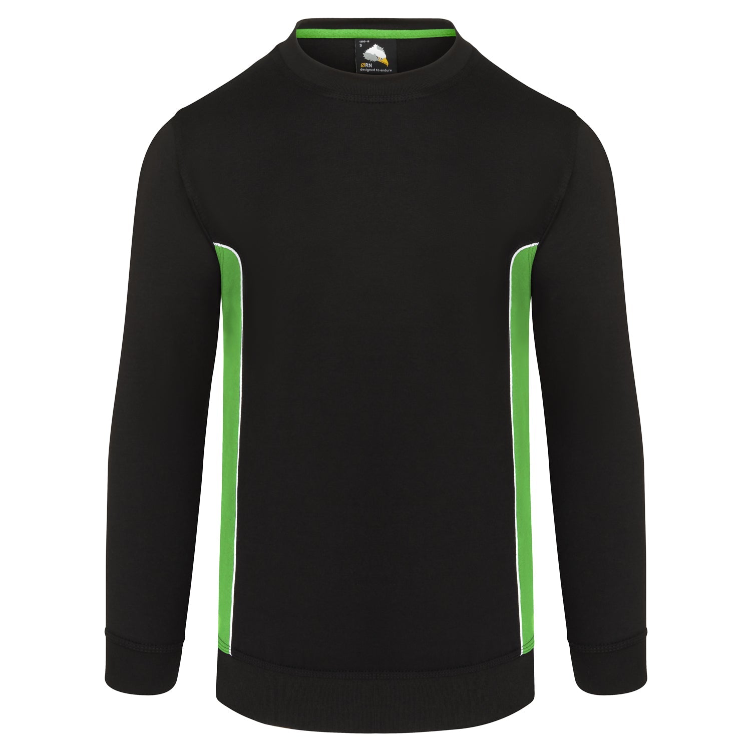ORN Silverswift Two Tone Workwear Sweatshirt - Black/Lime