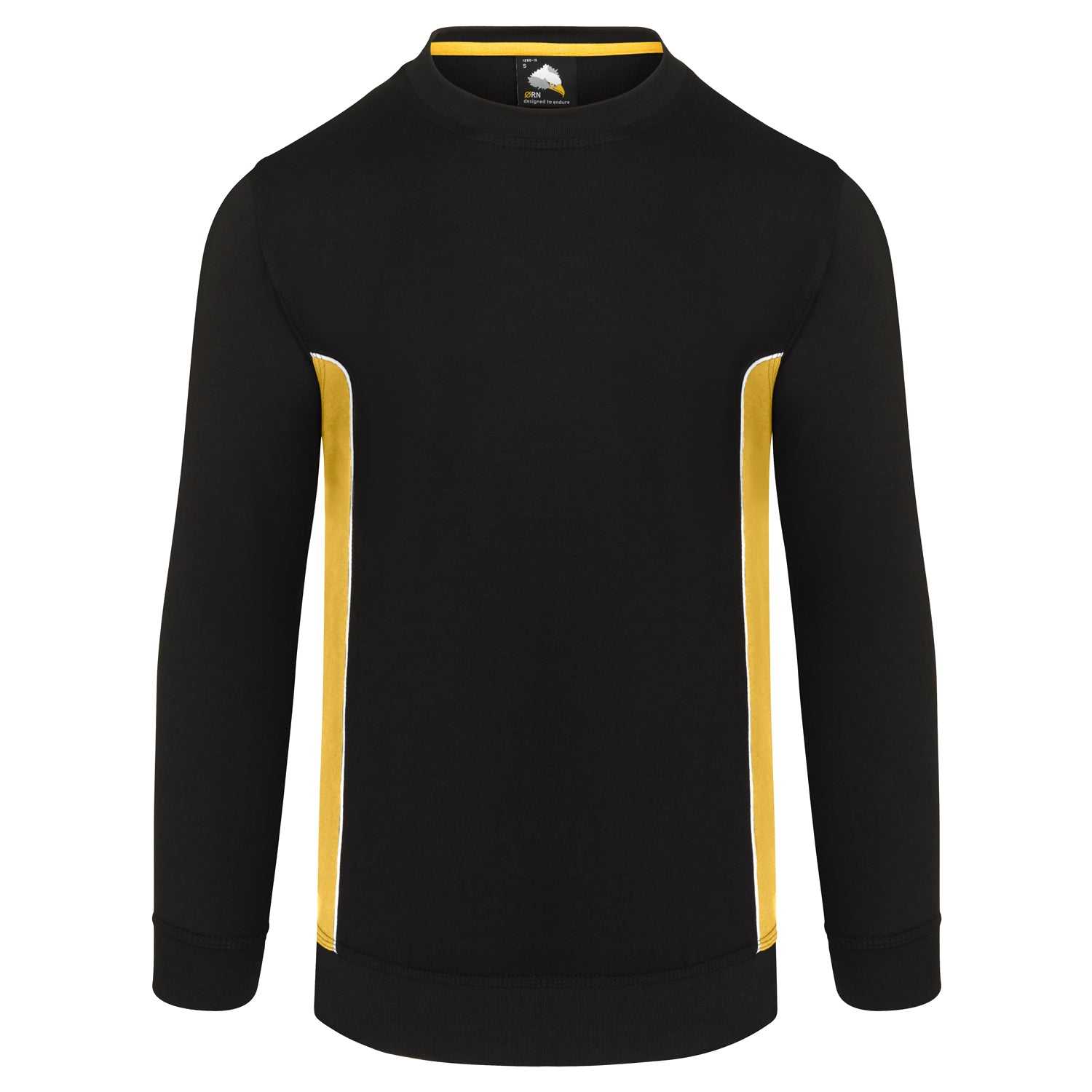 ORN Silverswift Two Tone Workwear Sweatshirt - Black/Yellow