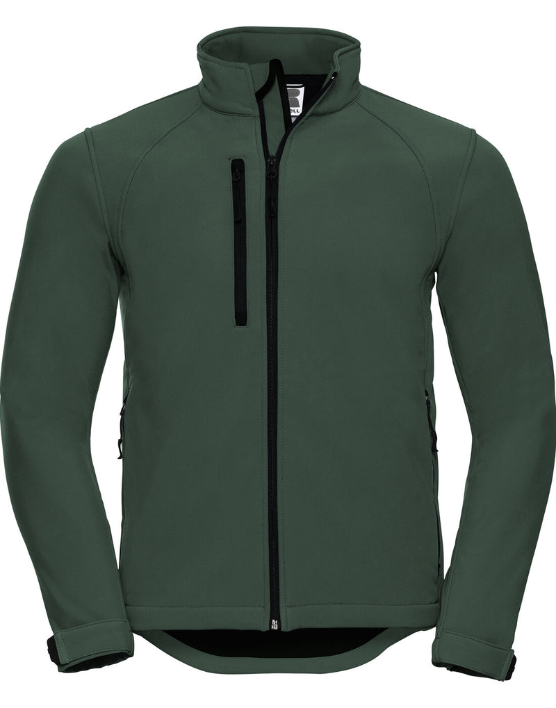 Russell Mens Softshell Jacket - Bottle Green
