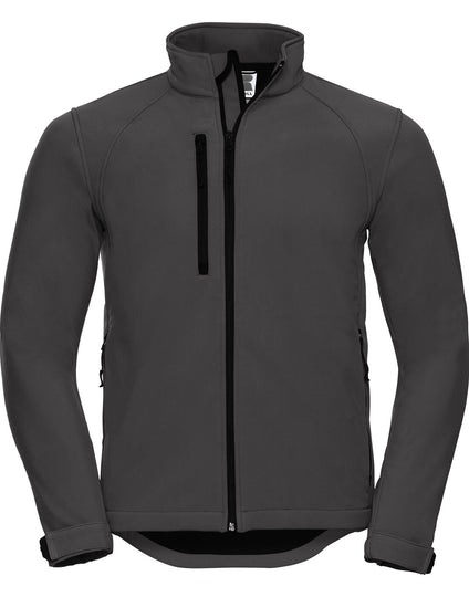 Russell Mens Softshell Jacket - Titanium