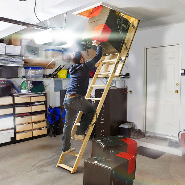 TB Davies EUROFOLD Wooden Loft Ladder