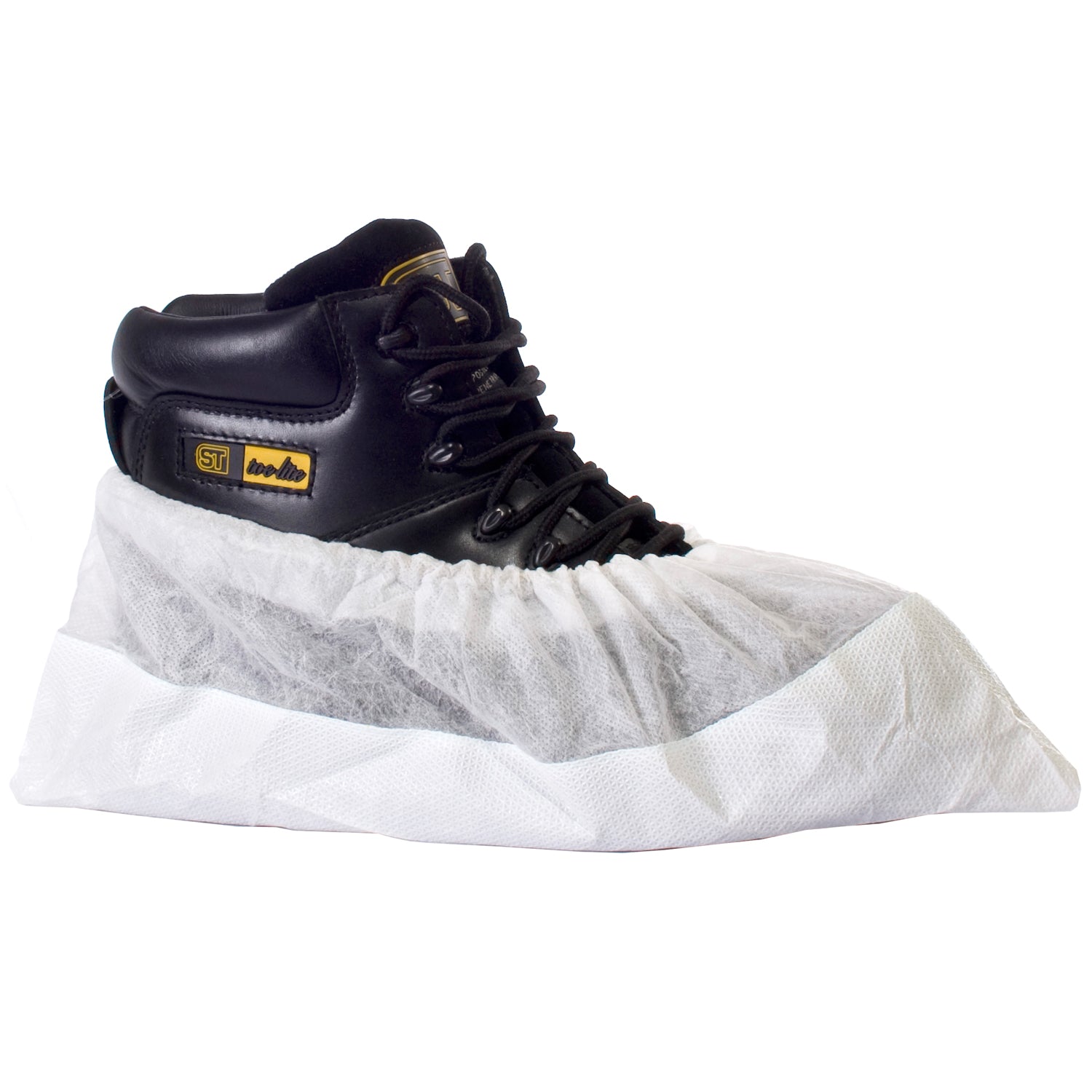 Supertouch CPE/PP Deluxe Overshoe in White colour
