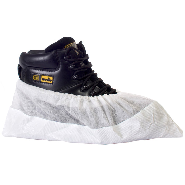 Supertouch CPE/PP Deluxe Overshoe in White colour
