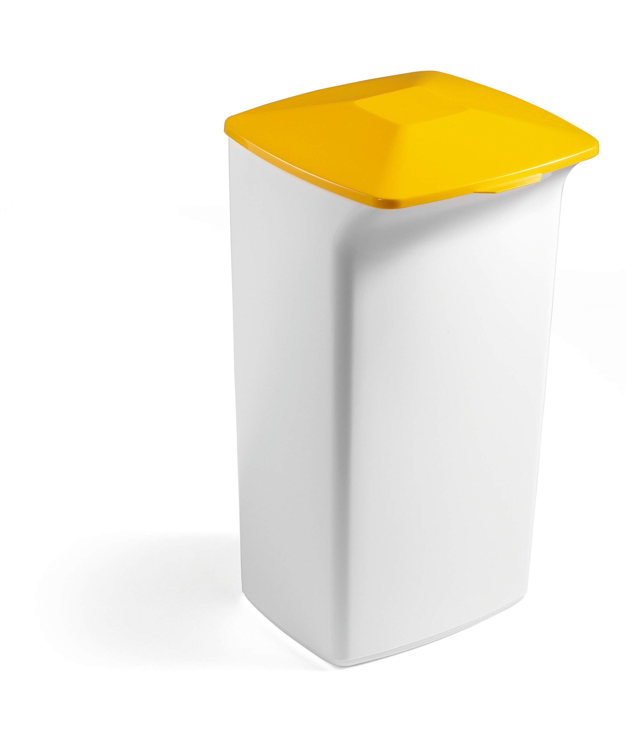 Durable DURABIN Square 40L Square Lid | Strong Recycling Waste Bin Lid | Yellow