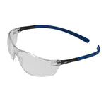 JSP Rigi Premium Lightweight Safety Specs - Clear K&N Anti-scratch/Anti-mist - Black/Blue - thumbnail 1