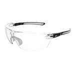 JSP Seez Premium Safety Specs - Clear K&N Anti-scratch/Anti-mist Lenses - Black/Grey Frames - thumbnail 1