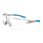 JSP Seez Premium Safety Specs - Clear K&N Anti-scratch/Anti-mist Lenses - Black/Grey Frames - thumbnail 2