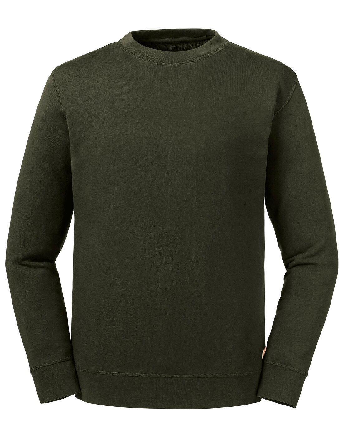 Russell Pure Organic Reversible Sweat Dark Olive