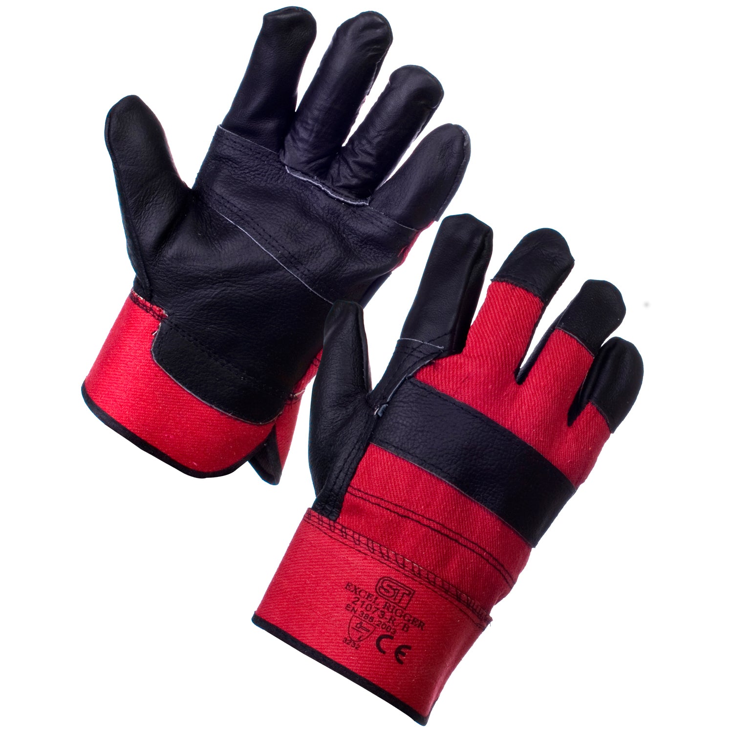 Supertouch Excel leather rigger glove with a reinforced palm.