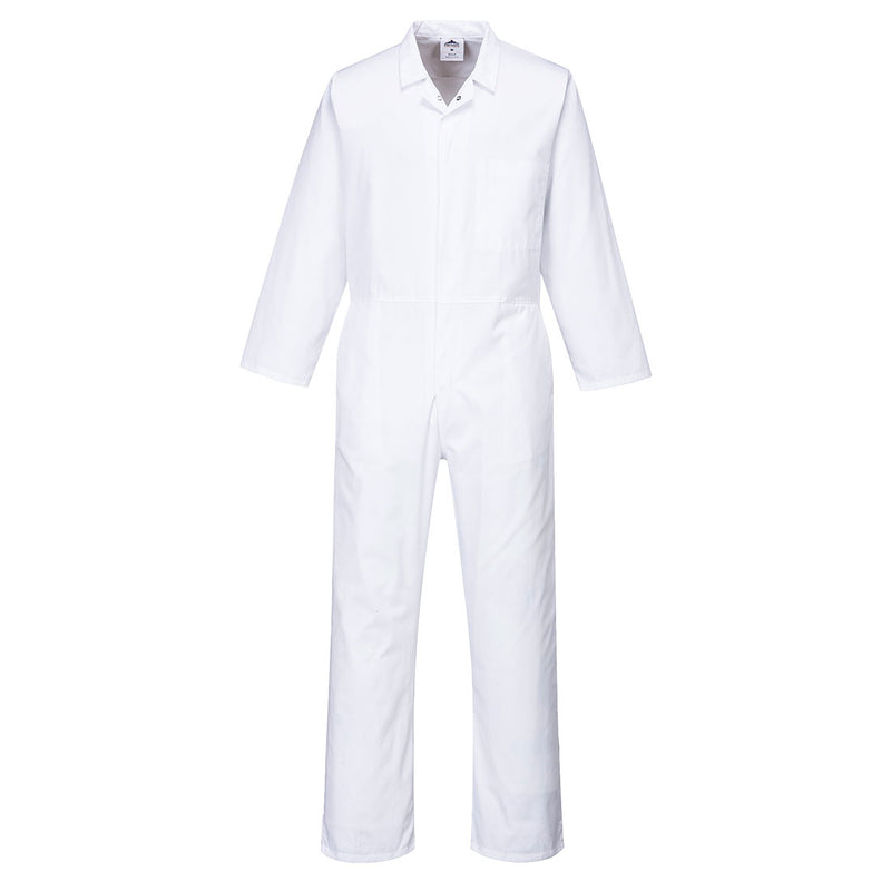 Portwest long‑sleeve shirt in white with classic collar