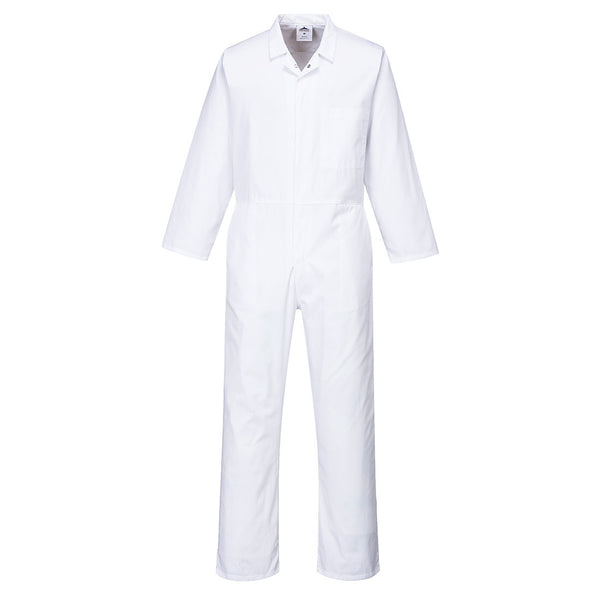 Portwest long‑sleeve shirt in white with classic collar