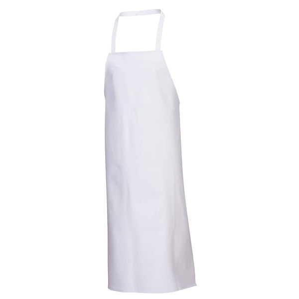 Portwest Food Industry Apron 2207 in white with adjustable neck.