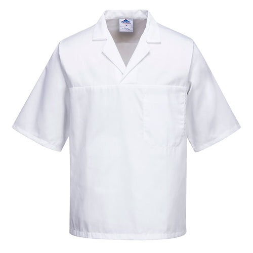 Portwest 2209 Bakers Shirt Short Sleeved for Food Industry