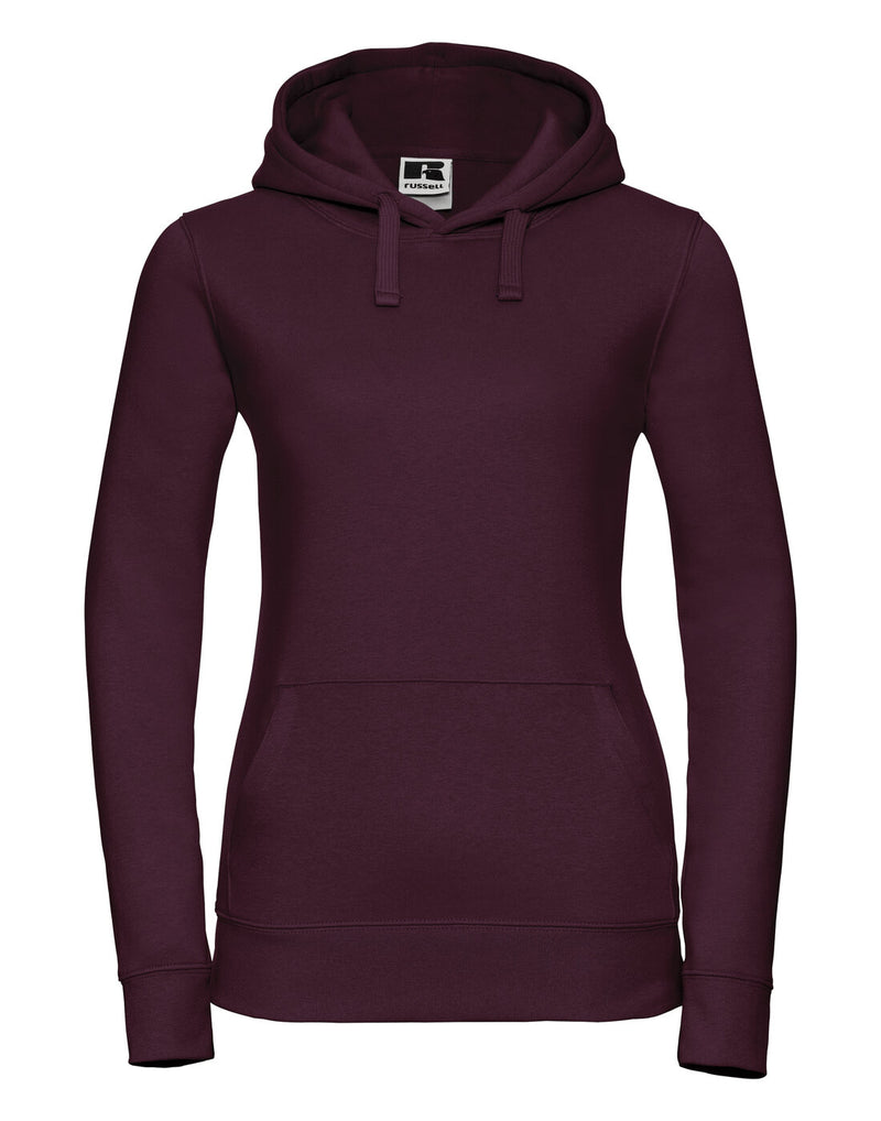 Russell Ladies Authentic Hoodie Burgundy