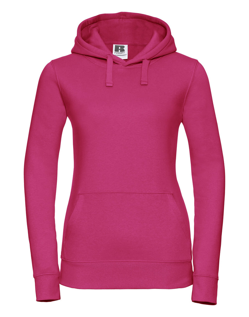 Russell Ladies Authentic Hoodie Fuchsia