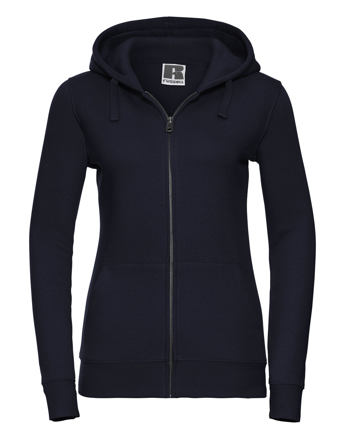 Russell Ladies Authentic Zipped Hood French Navy