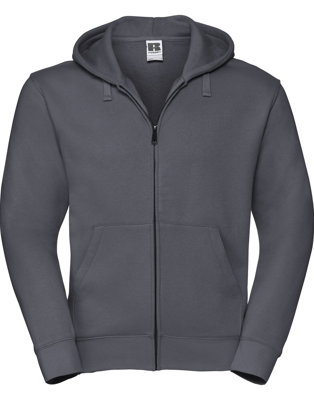 Russell Authentic Zipped Hood Convoy Grey