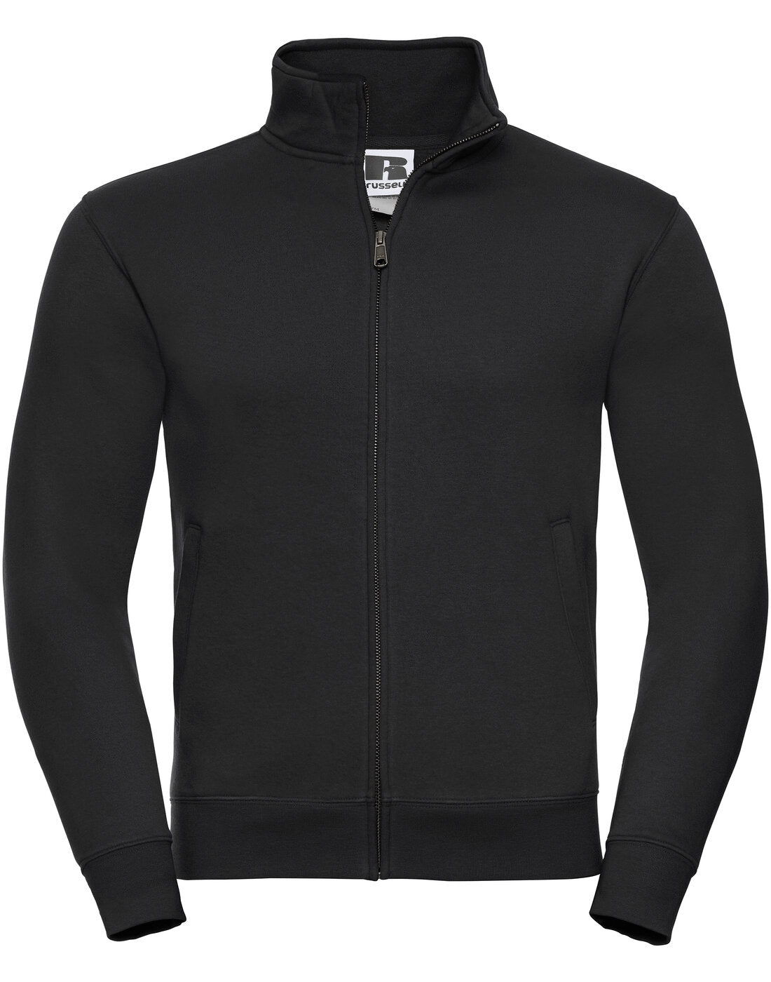 Russell Mens Authentic Sweat Jacket Black