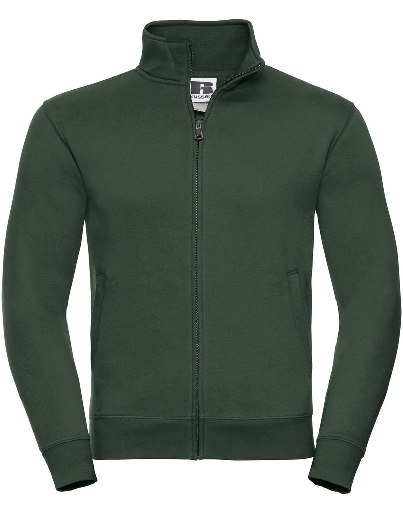 Russell Mens Authentic Sweat Jacket Bottle Green