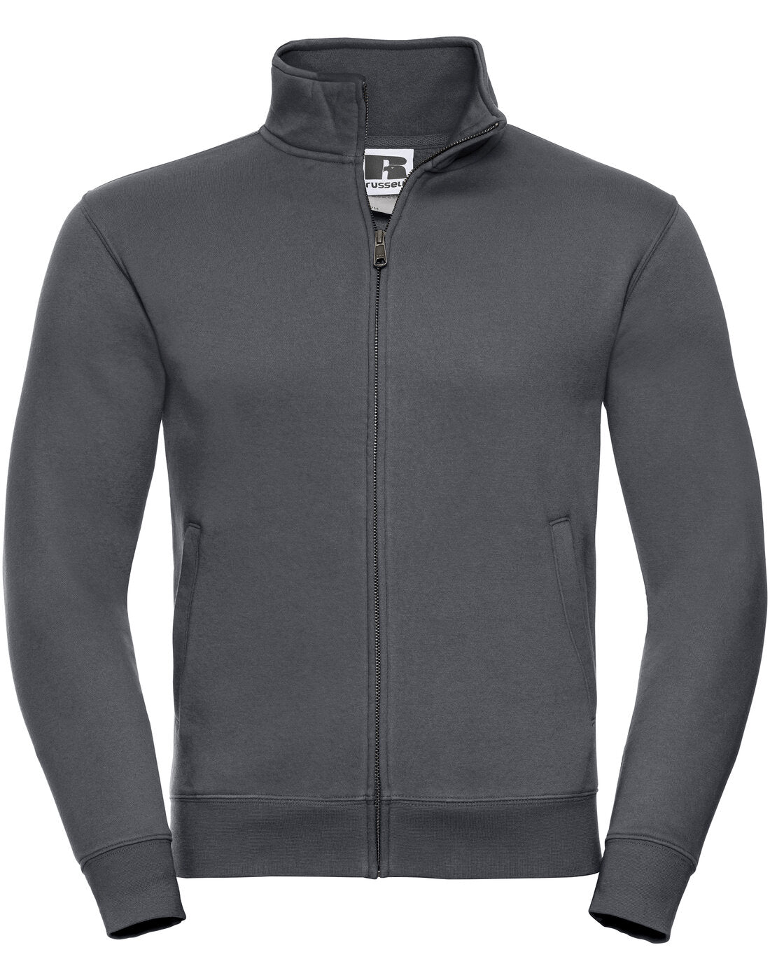 Russell Mens Authentic Sweat Jacket Convoy Grey