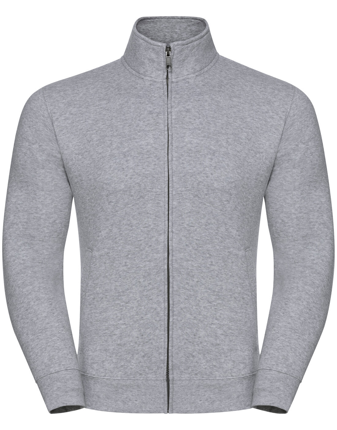 Russell Mens Authentic Sweat Jacket Light Oxford